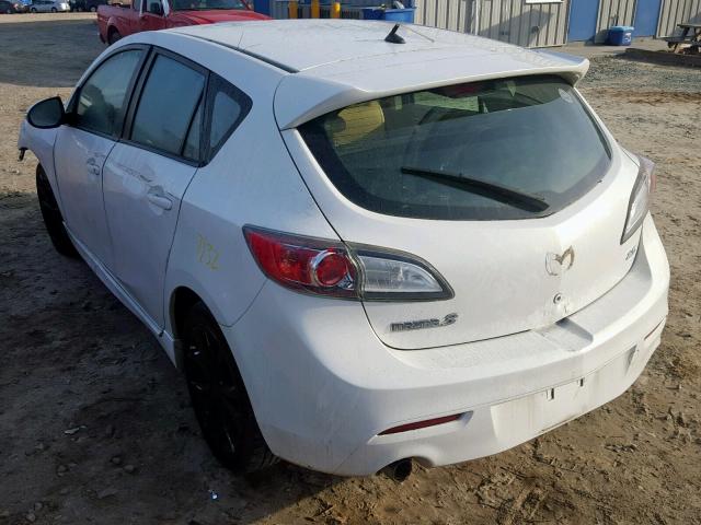 JM1BL1H54A1198079 - 2010 MAZDA 3 S WHITE photo 3