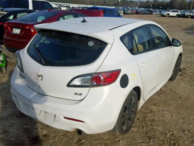 JM1BL1H54A1198079 - 2010 MAZDA 3 S WHITE photo 4