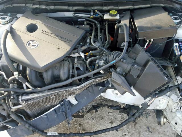 JM1BL1H54A1198079 - 2010 MAZDA 3 S WHITE photo 7