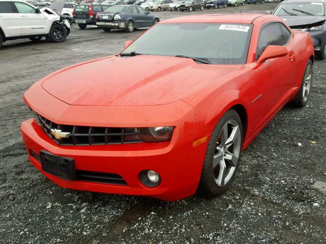 2G1FA1E32D9193806 - 2013 CHEVROLET CAMARO LS ORANGE photo 2