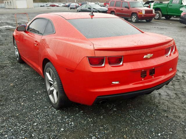 2G1FA1E32D9193806 - 2013 CHEVROLET CAMARO LS ORANGE photo 3