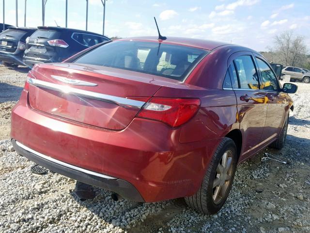 1C3CCBBB5EN151316 - 2014 CHRYSLER 200 TOURIN RED photo 4