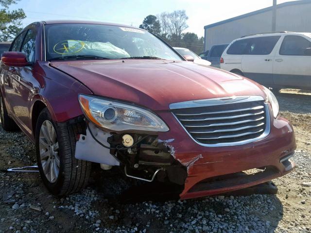 1C3CCBBB5EN151316 - 2014 CHRYSLER 200 TOURIN RED photo 9