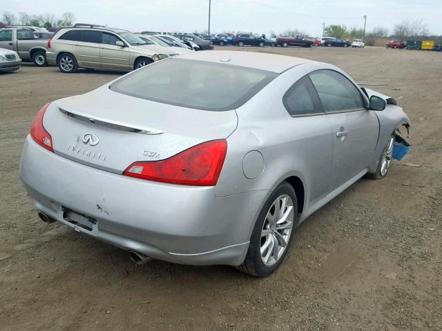 JN1CV6EL8BM261668 - 2011 INFINITI G37 SILVER photo 4