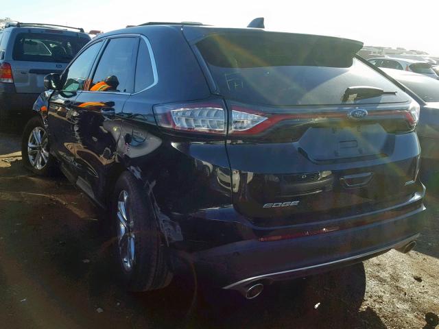 2FMPK3J83GBB04744 - 2016 FORD EDGE SEL BLACK photo 3