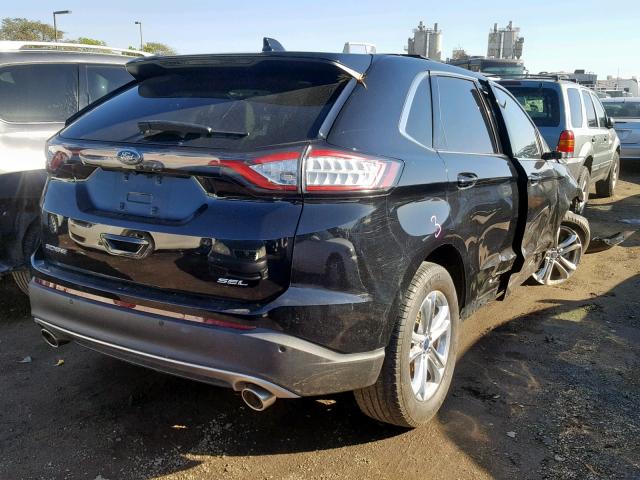 2FMPK3J83GBB04744 - 2016 FORD EDGE SEL BLACK photo 4