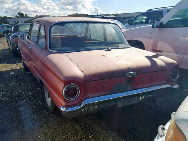 0K11S164547 - 1961 FORD FALCON RED photo 3