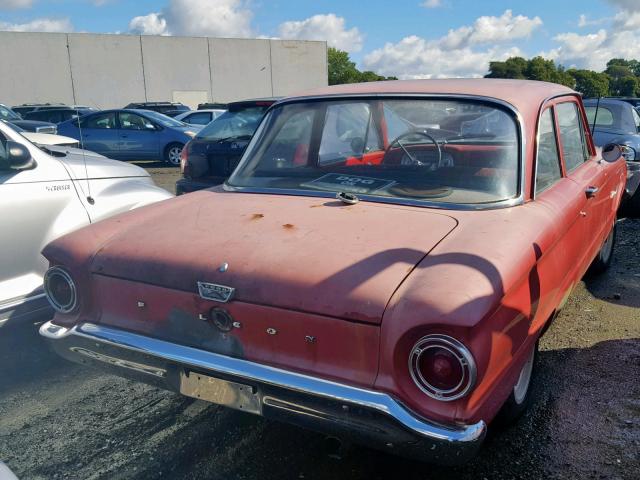 0K11S164547 - 1961 FORD FALCON RED photo 4