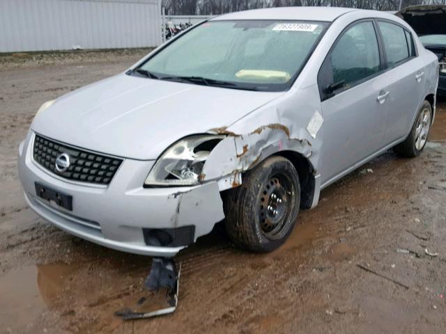 3N1AB61E27L625706 - 2007 NISSAN SENTRA 2.0 SILVER photo 2