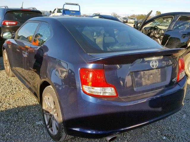 JTKJF5C77B3003979 - 2011 TOYOTA SCION TC ლურჯი ფოტო 3