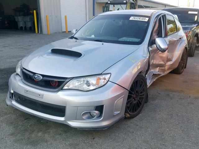 JF1GR8H63EL218117 - 2014 SUBARU IMPREZA WR SILVER photo 2