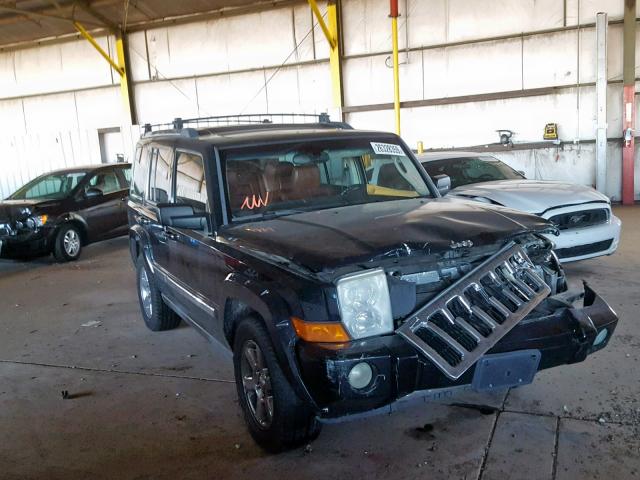 1J8HH58226C265307 - 2006 JEEP COMMANDER BLACK photo 1