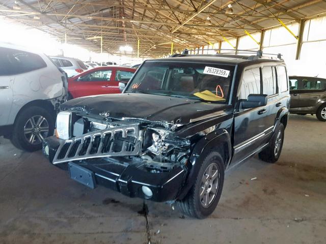 1J8HH58226C265307 - 2006 JEEP COMMANDER BLACK photo 2