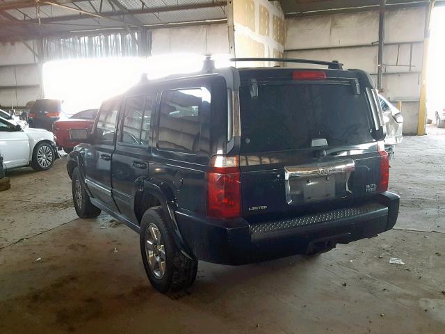 1J8HH58226C265307 - 2006 JEEP COMMANDER BLACK photo 3