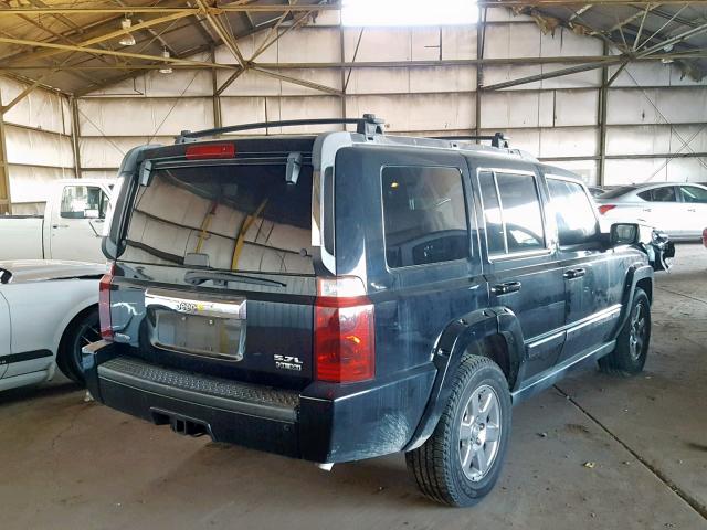1J8HH58226C265307 - 2006 JEEP COMMANDER BLACK photo 4