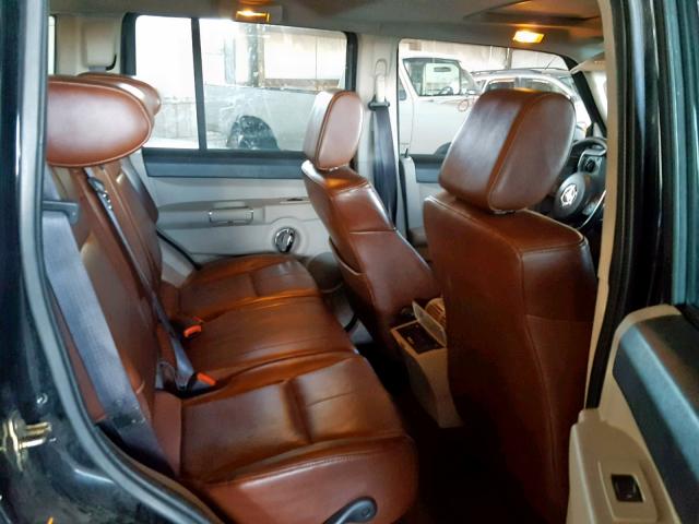 1J8HH58226C265307 - 2006 JEEP COMMANDER BLACK photo 6