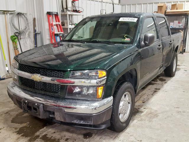 1GCCS138448170447 - 2004 CHEVROLET COLORADO GREEN photo 2