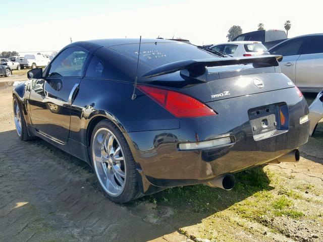 JN1AZ34D03T113381 - 2003 NISSAN 350Z COUPE BLACK photo 3