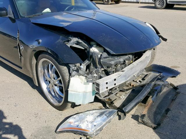 JN1AZ34D03T113381 - 2003 NISSAN 350Z COUPE BLACK photo 9