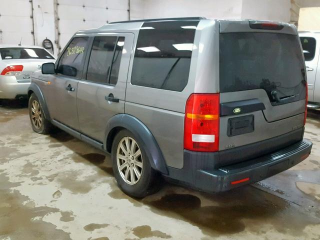 SALAE25428A447277 - 2008 LAND ROVER LR3 SE GRAY photo 3