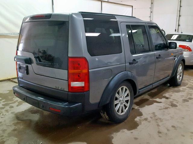 SALAE25428A447277 - 2008 LAND ROVER LR3 SE GRAY photo 4