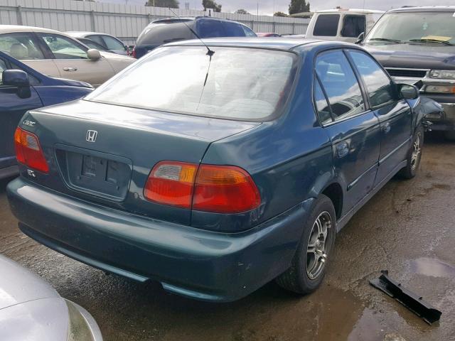 2HGEJ6618YH535074 - 2000 HONDA CIVIC BASE GREEN photo 4