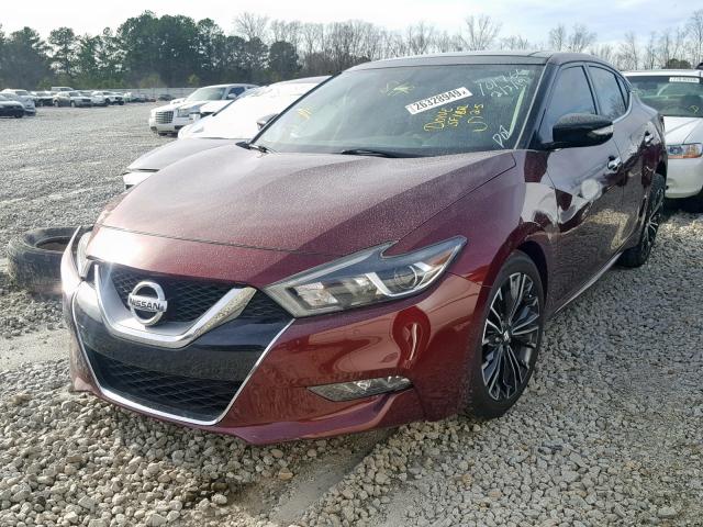 1N4AA6AP7GC395499 - 2016 NISSAN MAXIMA 3.5 BURGUNDY photo 2