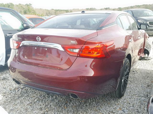 1N4AA6AP7GC395499 - 2016 NISSAN MAXIMA 3.5 BURGUNDY photo 4