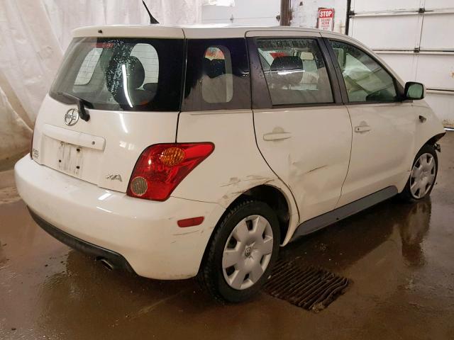 JTKKT624250091226 - 2005 TOYOTA SCION XA WHITE photo 4