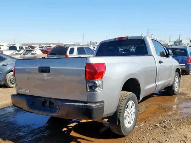 5TFLU52107X003101 - 2007 TOYOTA TUNDRA SILVER photo 4