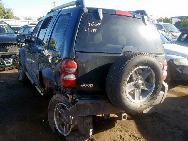 1J4GK38KX5W542642 - 2005 JEEP LIBERTY RE BLACK photo 3