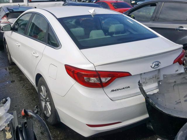 5NPE24AA1FH127690 - 2015 HYUNDAI SONATA ECO WHITE photo 3