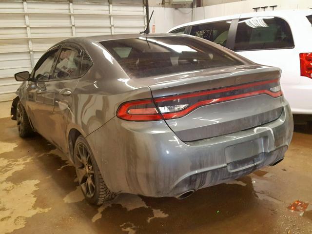 1C3CDFBH3DD230965 - 2013 DODGE DART SXT GRAY photo 3