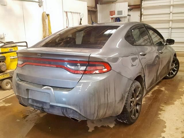 1C3CDFBH3DD230965 - 2013 DODGE DART SXT GRAY photo 4