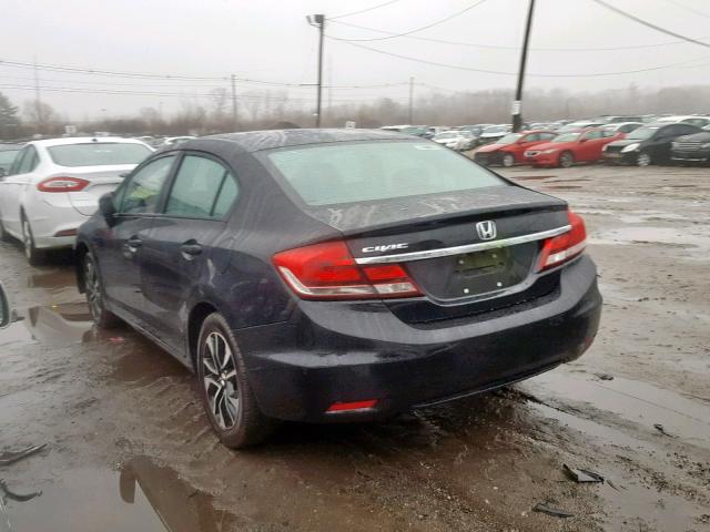 19XFB2F83FE214168 - 2015 HONDA CIVIC EX BLACK photo 3