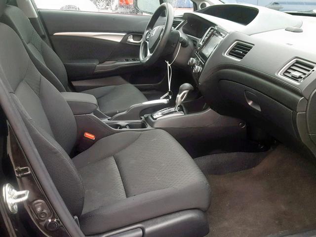 19XFB2F83FE214168 - 2015 HONDA CIVIC EX BLACK photo 5