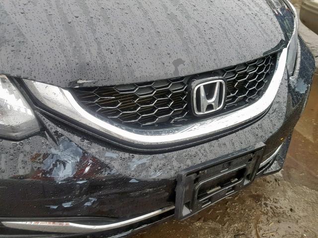 19XFB2F83FE214168 - 2015 HONDA CIVIC EX BLACK photo 9