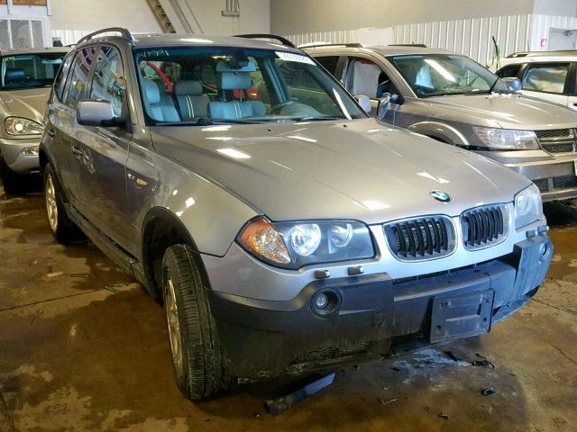 WBXPA73484WB27753 - 2004 BMW X3 2.5I GRAY photo 1