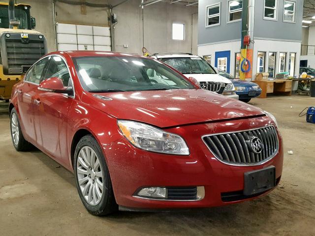 2G4GS5EV6D9189156 - 2013 BUICK REGAL PREM RED photo 1