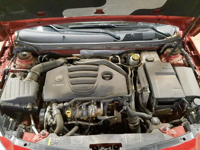 2G4GS5EV6D9189156 - 2013 BUICK REGAL PREM RED photo 7