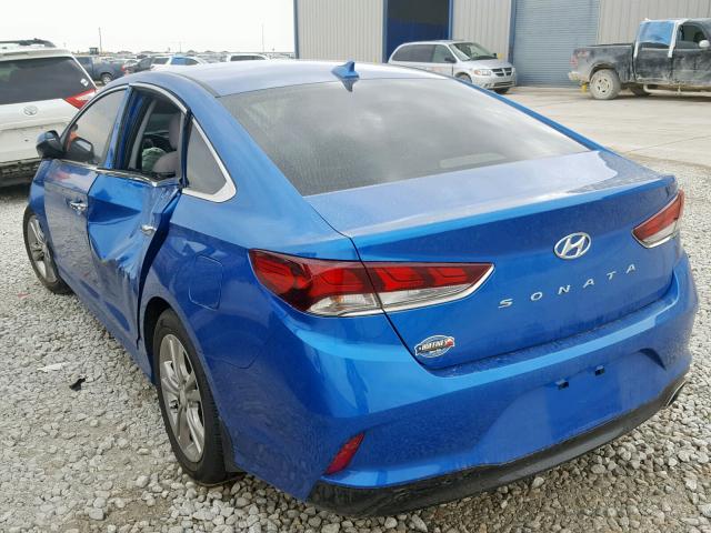 5NPE34AF3KH748609 - 2019 HYUNDAI SONATA SPO BLUE photo 3