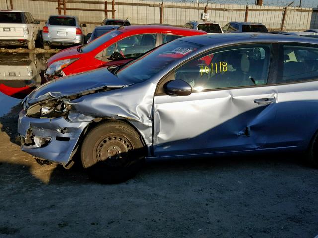 WVWBB7AJ8AW314061 - 2010 VOLKSWAGEN GOLF 蓝色 照片 9