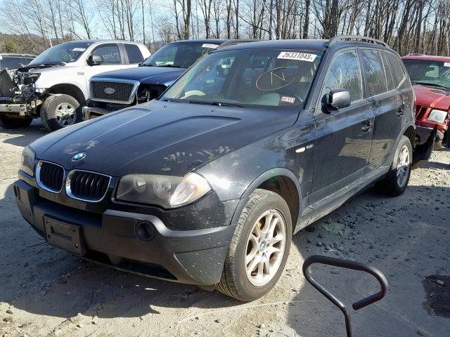 WBXPA73484WA77372 - 2004 BMW X3 2.5I BLACK photo 2