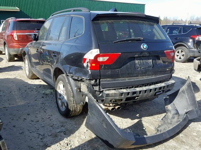 WBXPA73484WA77372 - 2004 BMW X3 2.5I BLACK photo 3