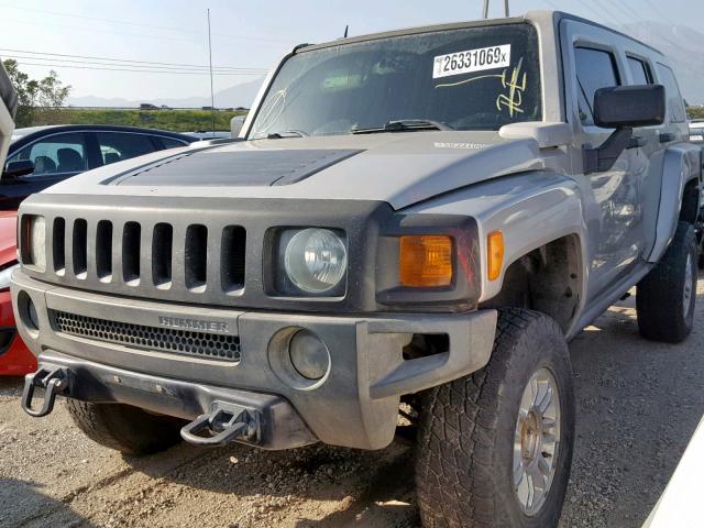 5GTDN13E578162419 - 2007 HUMMER H3 TAN photo 2