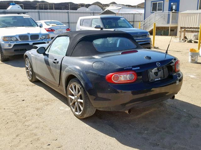 JM1NC25F390202303 - 2009 MAZDA MX-5 MIATA BLACK photo 3