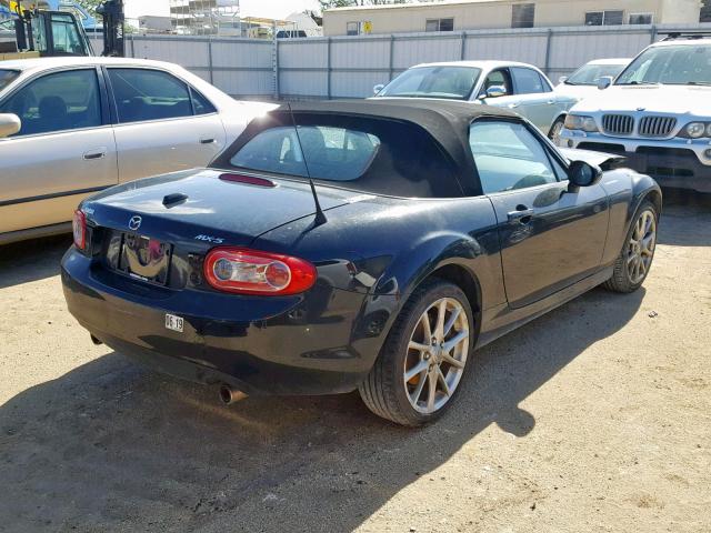 JM1NC25F390202303 - 2009 MAZDA MX-5 MIATA BLACK photo 4