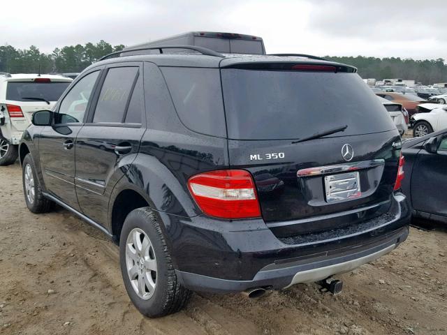 4JGBB86E16A141579 - 2006 MERCEDES-BENZ ML 350 BLACK photo 3