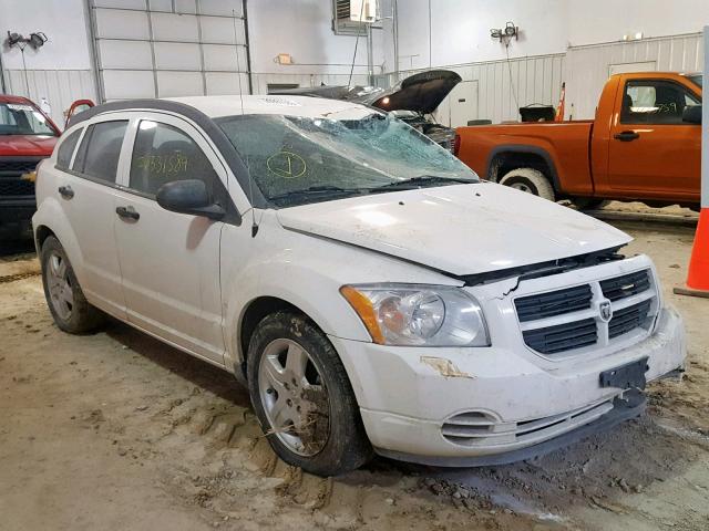 1B3HB28B58D779738 - 2008 DODGE CALIBER WHITE photo 1