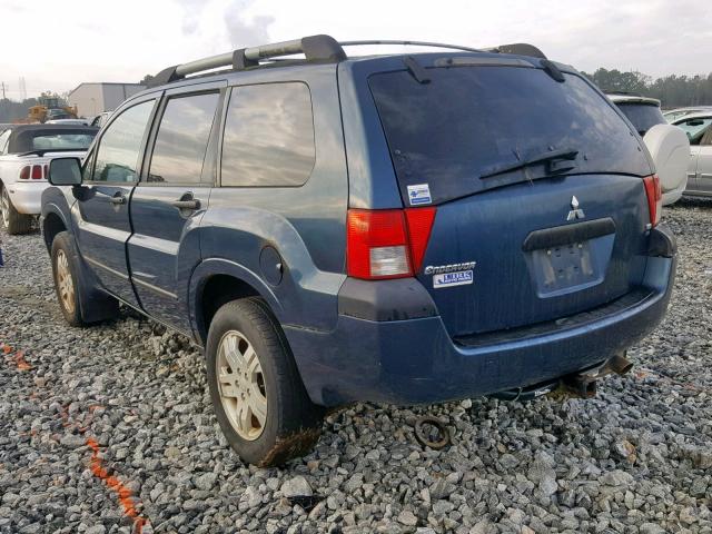 4A4MN21S44E095890 - 2004 MITSUBISHI ENDEAVOR L BLUE photo 3